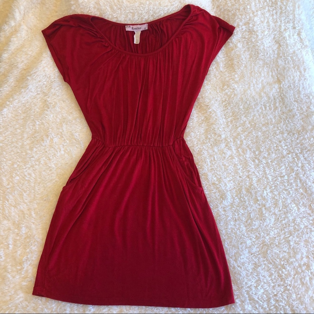 Red Rosebud Dress M